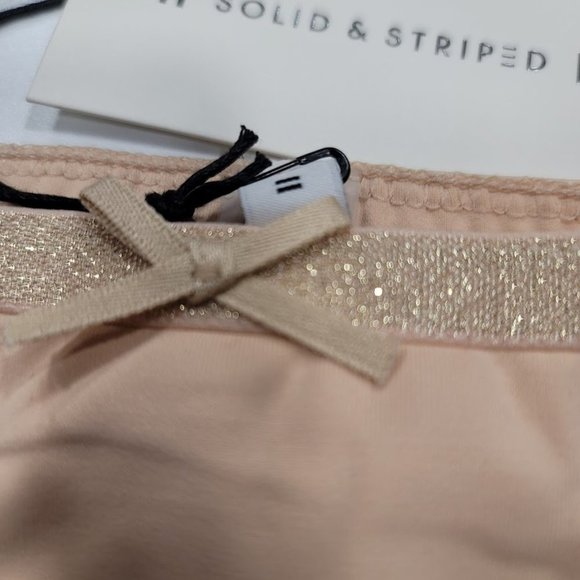 Solid & Striped The Rose Bikini Bottom Matte Nude Size Large - Picture 4 of 9